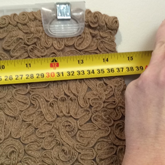 🔥$5 SALE! Sandra Angelozzi lined appliqué midi skirt36 - Picture 10 of 10